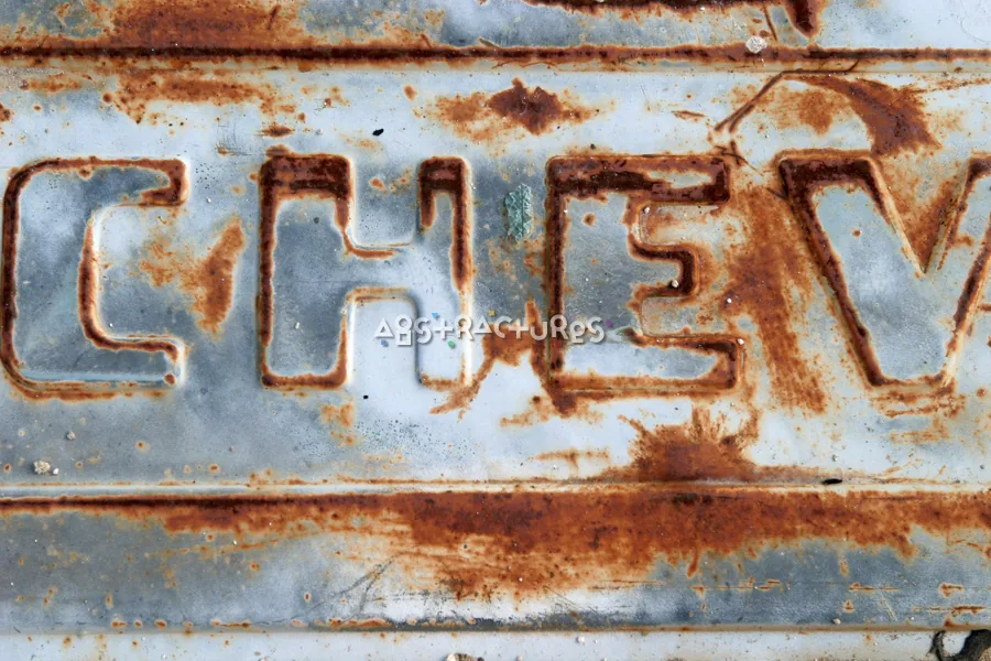Chevrolet Logo Rusty Metal Texture — photographic texture 14 — 22