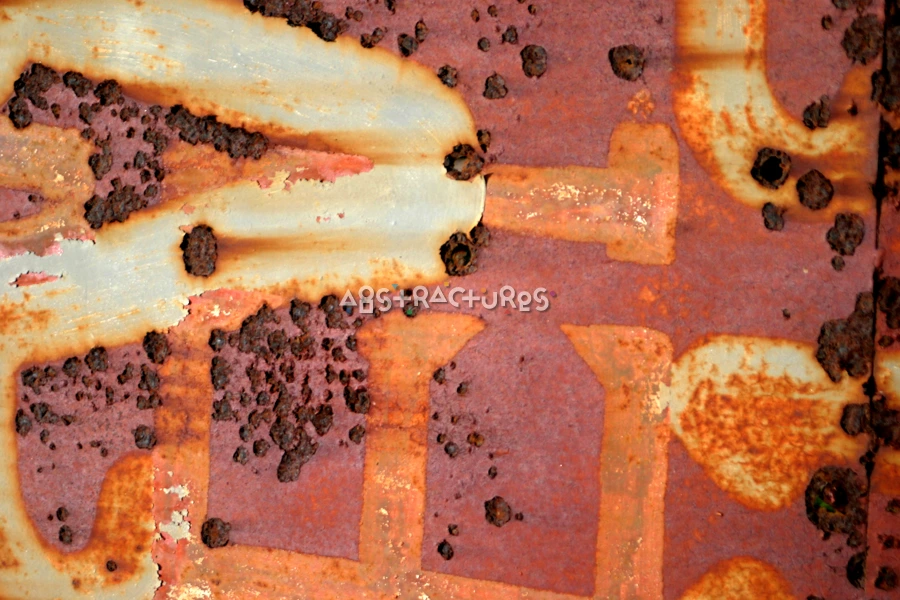 Typography Corroded Metal Abstract Texture — photographic texture 17 — 16