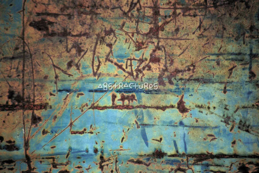 Blue Tan Rusty Metal Texture — photographic texture 02 — 16