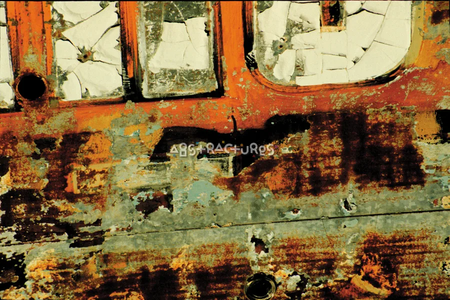 Orange White Rusty Metal Texture — photographic texture 01 — 17
