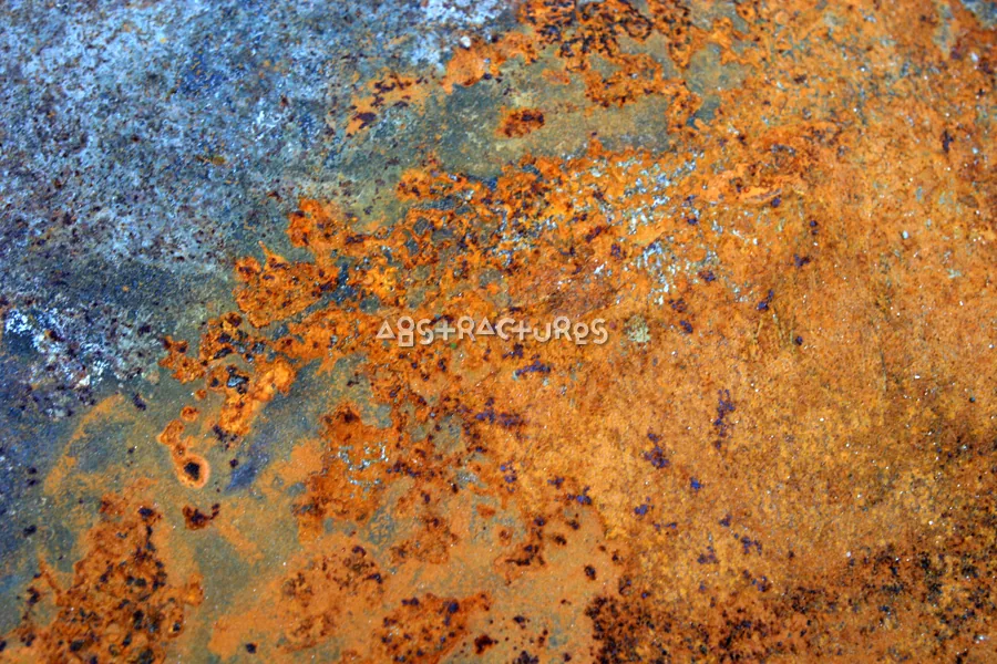 Blue Gold Rusty Abstract Texture — photographic texture 14 — 05