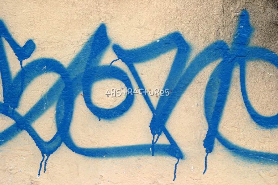 Cream Blue Graffiti Painted Texture — photographic texture 07 — 11