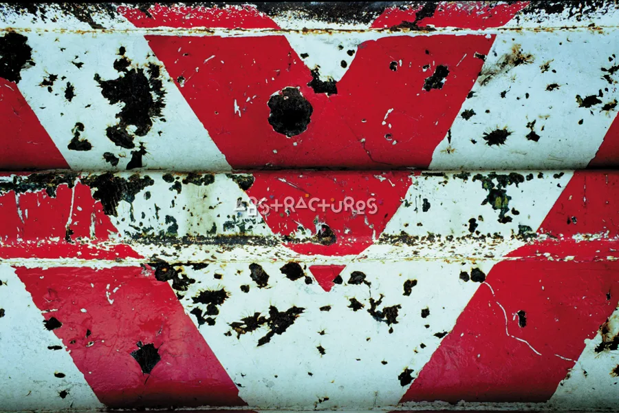 Danger Red White Striped Texture — photographic texture 03 — 32